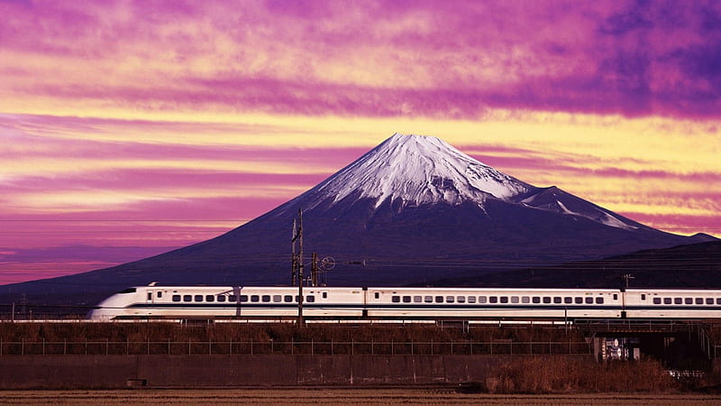 Japan Bullet Train View, HD wallpaper