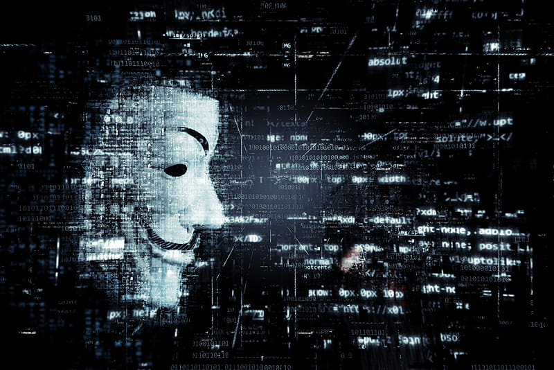 Anonymous, hack, hacker, techno, HD wallpaper