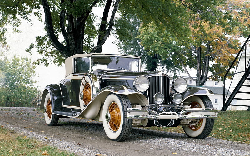 Cord L29, 1929, retro cars, vintage cars, retro black coupe, american cars, Cord Automobile, HD wallpaper