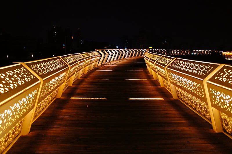Love River Bridge, taiwan, city, bridge, kaohsiung, HD wallpaper