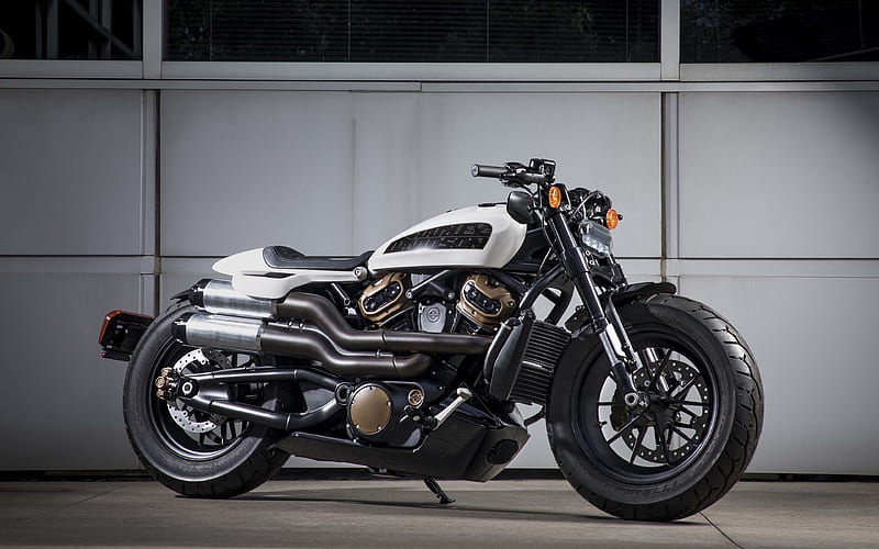 Harley Davidson, 2020 side view, exterior, cool exhaust, American motorcycles, HD wallpaper
