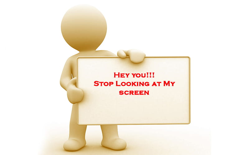 Hey You!, rectangle, stickman, os, man, my, board, hey, cool, stop, at, funny, announcement, hop, white, screen, looking, HD wallpaper