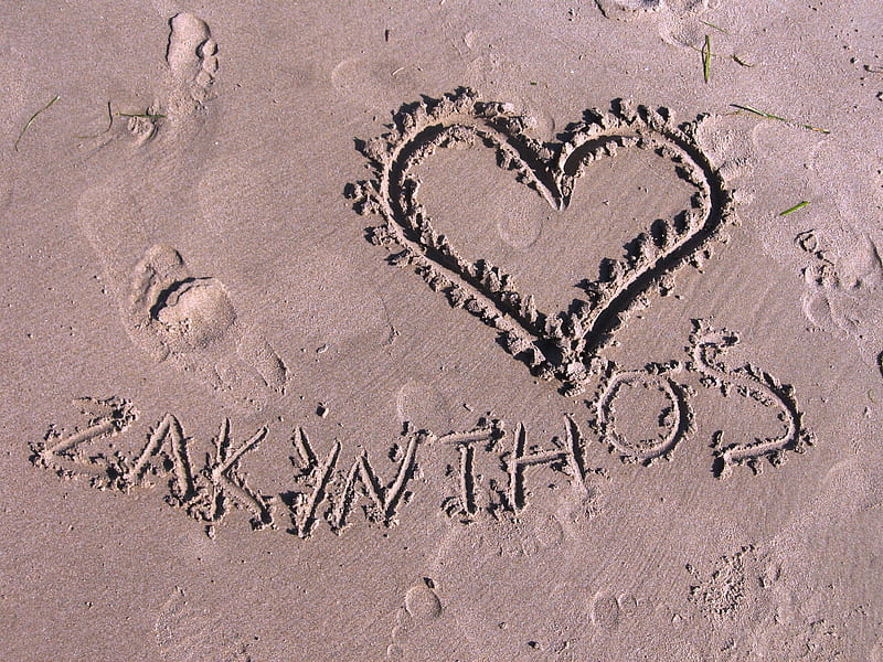 I love Zante..., Sand, Zakynthos, Beaches, Zante, Sign, Nature, HD wallpaper