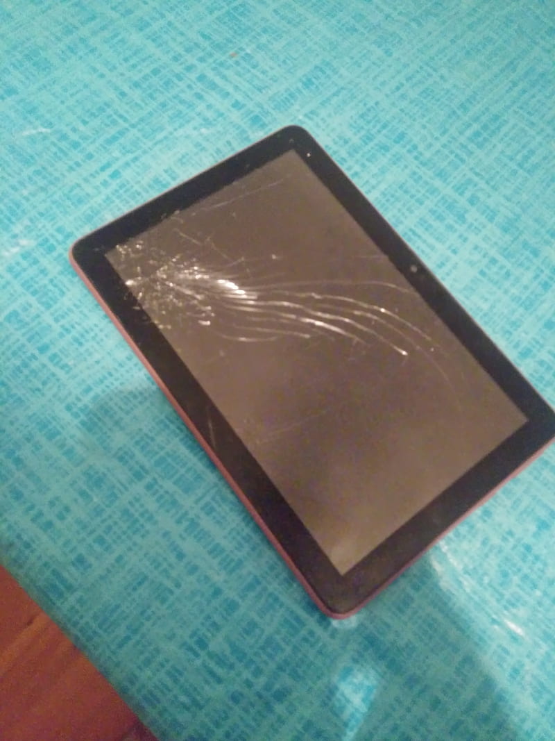 broken tablet, eye, hardwood, HD phone wallpaper