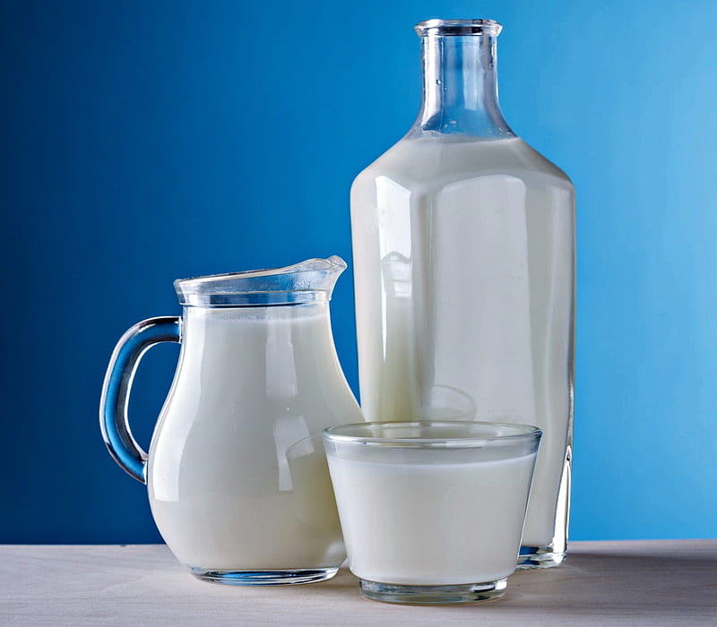 White Milk, Blue and white, White, Glass, Milk, HD wallpaper