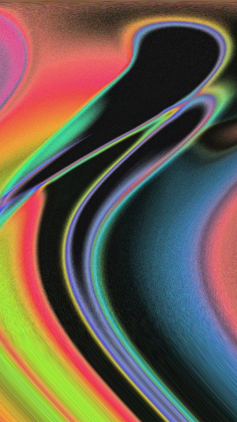Abstract Liquid Wall, black, colorful, colors, gradient, grain, liquify, mix, vintage, HD phone wallpaper
