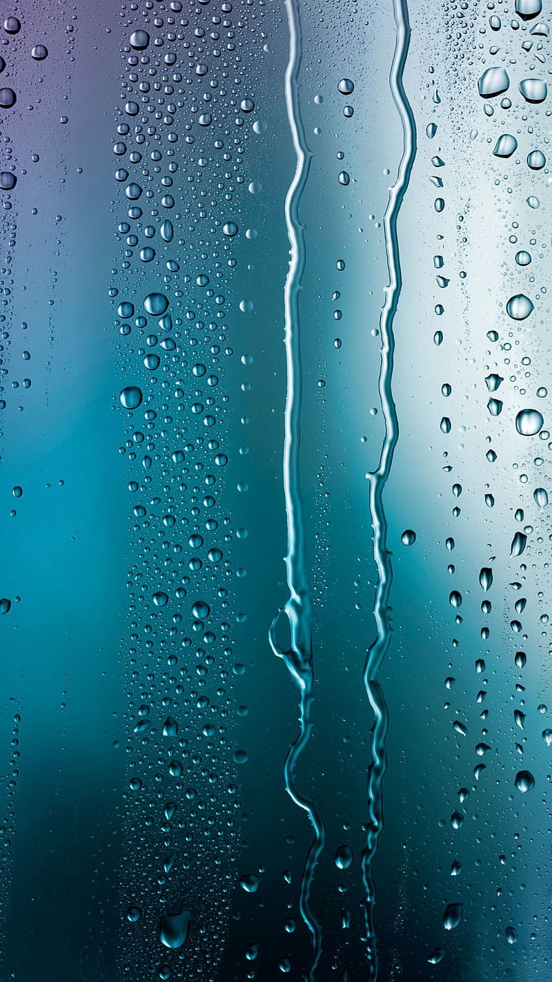 Drops, abstract, raindrops, HD phone wallpaper