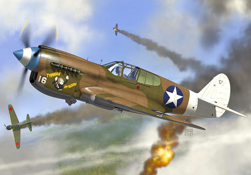 Military Aircraft, Curtiss P-40 Warhawk, Warplane , World War II, HD wallpaper