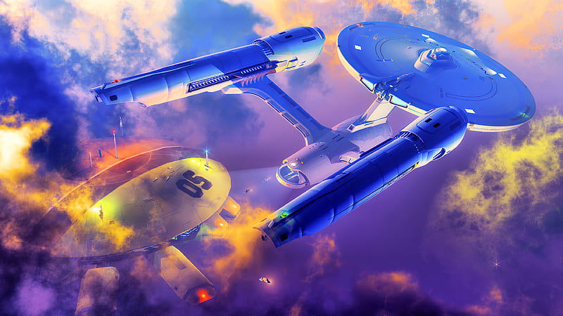 Us Enterprise Star Trek , spaceship, artist, artwork, digital-art, star-trek, HD wallpaper