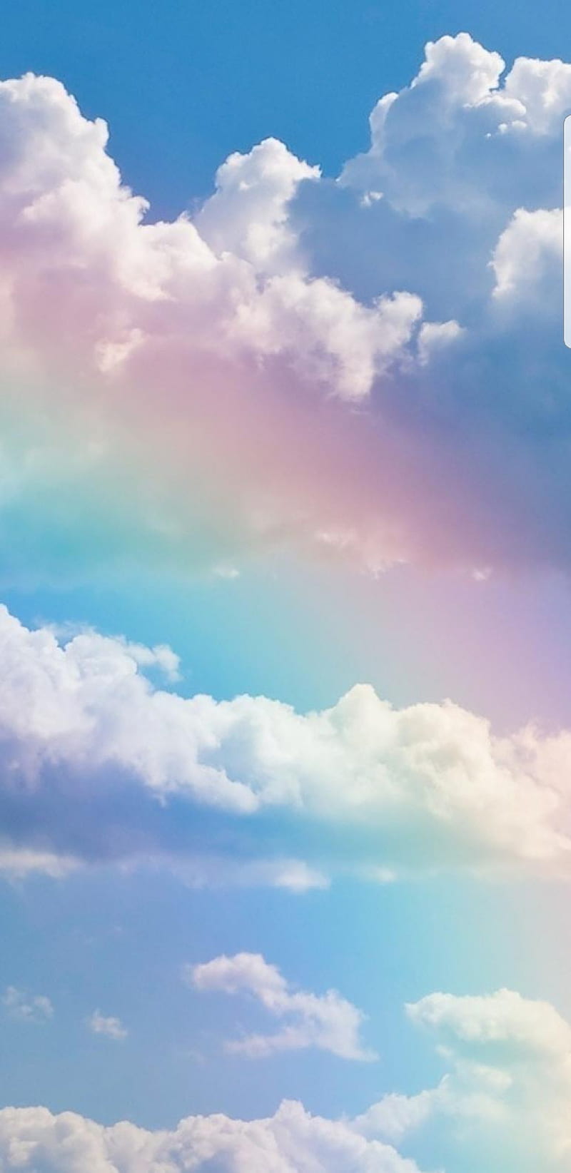 Rainbow, angels, clouds, HD phone wallpaper