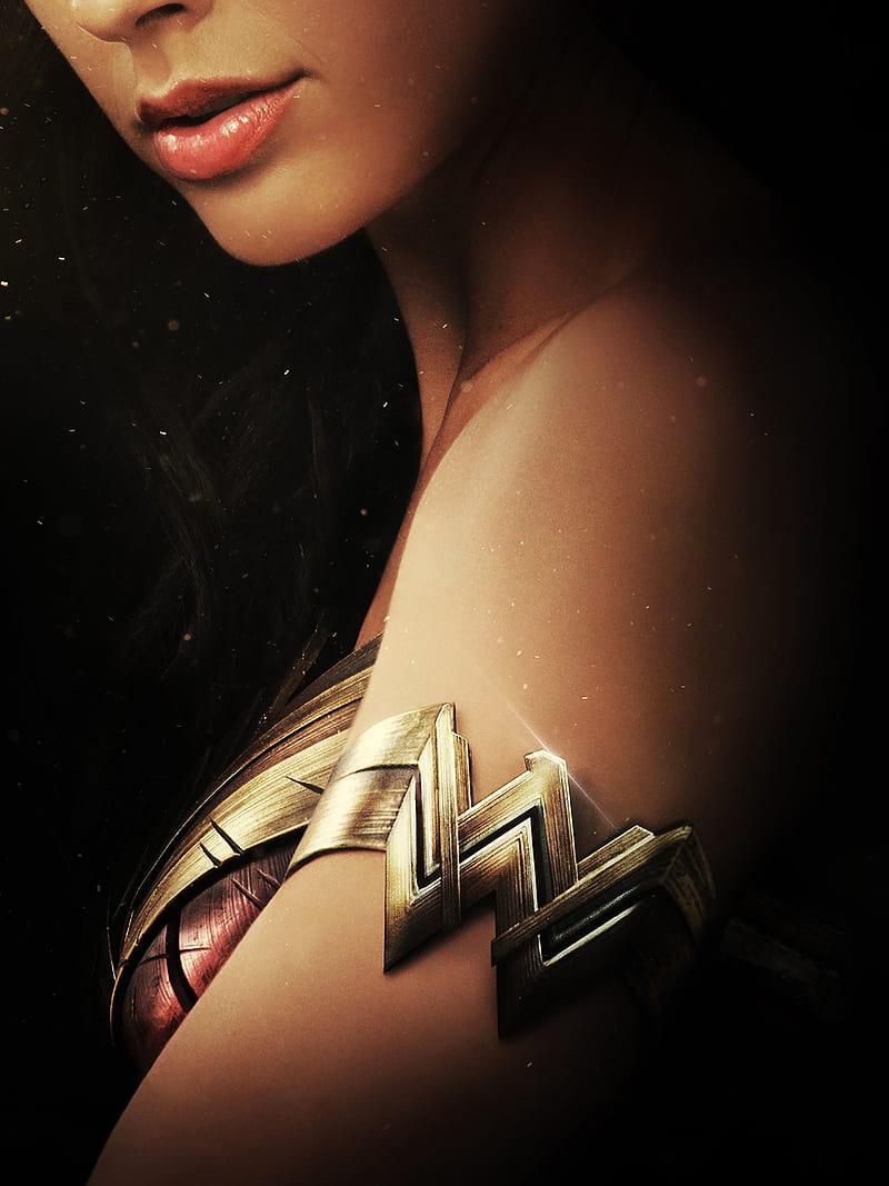 Wonder Woman, DC Comics, Diana, Gal Gadot, juicy lips, HD phone wallpaper