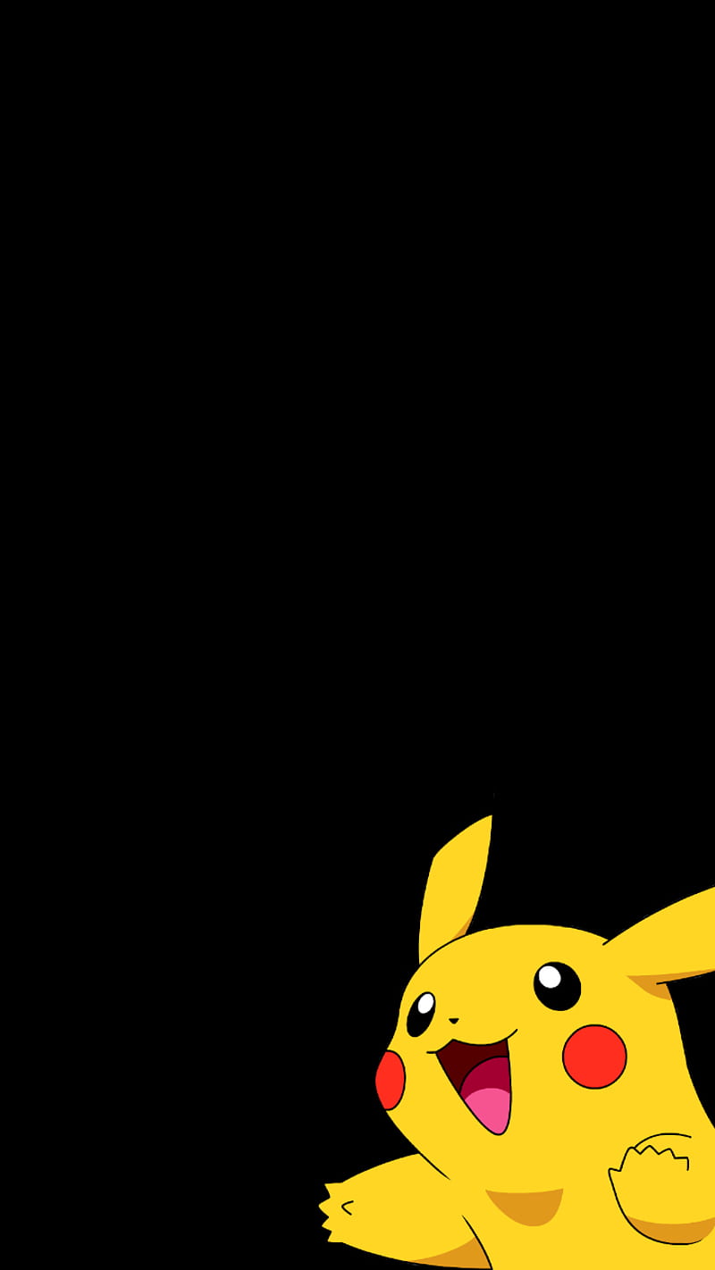 Pokemon Pikachu, black, HD phone wallpaper