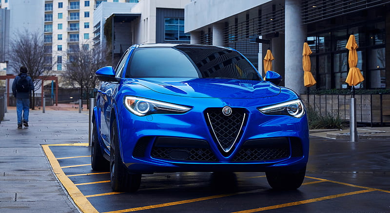 2018 Alfa Romeo Stelvio Quadrifoglio (Color: Misano Blue) - Detail , car, HD wallpaper