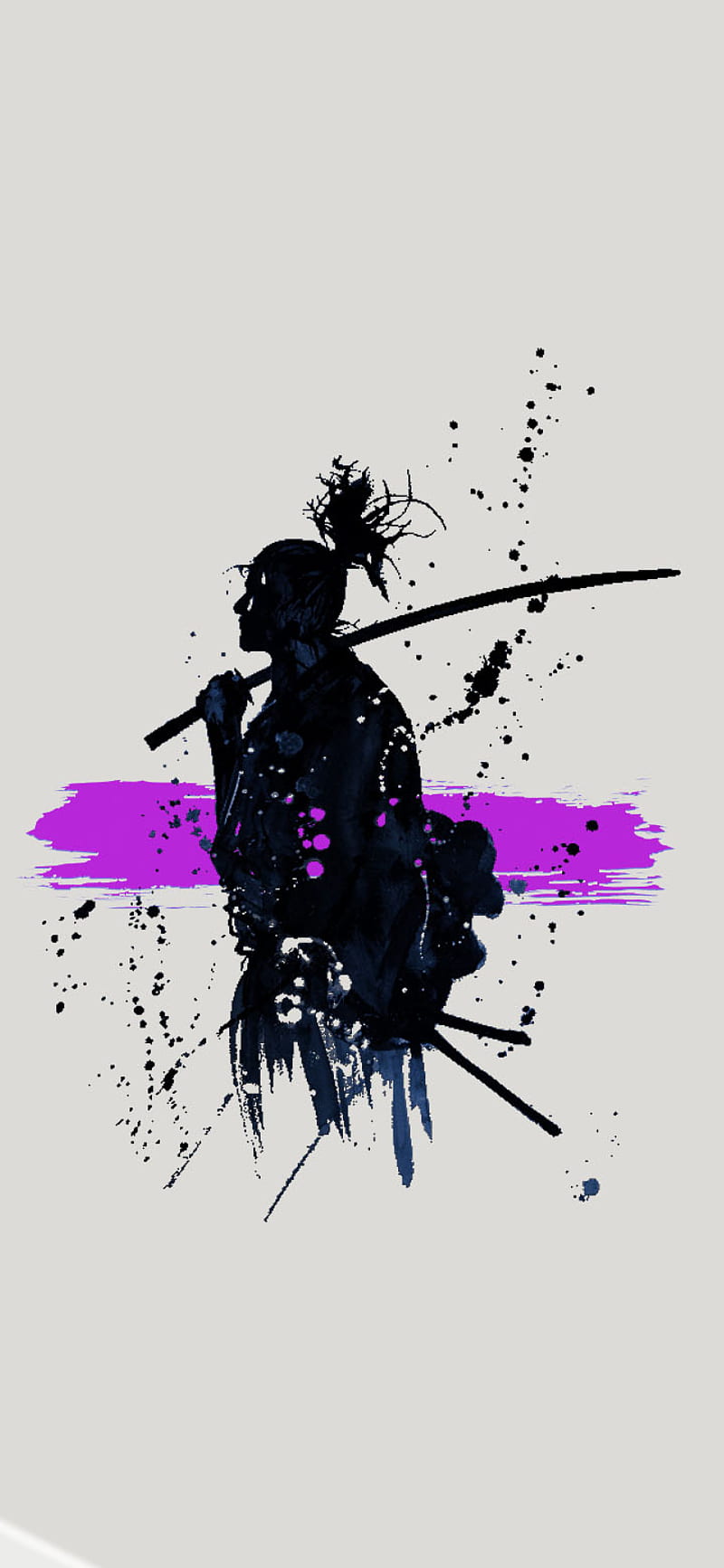 Samuray, black, dark, knight, samurai, samuray jack, shield, sword, white, HD phone wallpaper