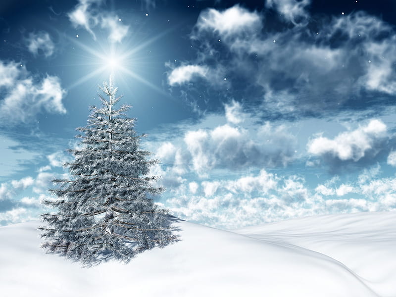 Winter Pretty Bonito Magic Clouds Xmas Fantasy Magic Christmas Beauty HD Wallpaper Peakpx