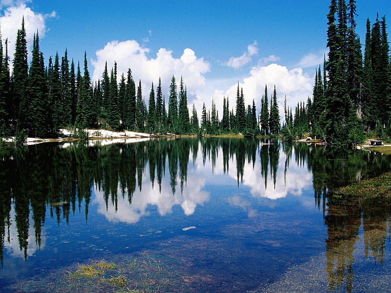 Balsam Lake, national-park-british-columbia-canada, cool, HD wallpaper