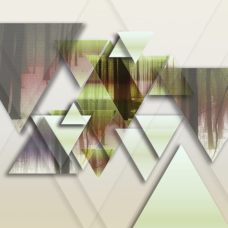 geometry, triangle, abstract, digital art, HD phone wallpaper