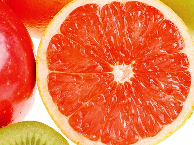Grapefruit, ripe, fruit, grapefruits, fruits, segment, juicy, HD wallpaper