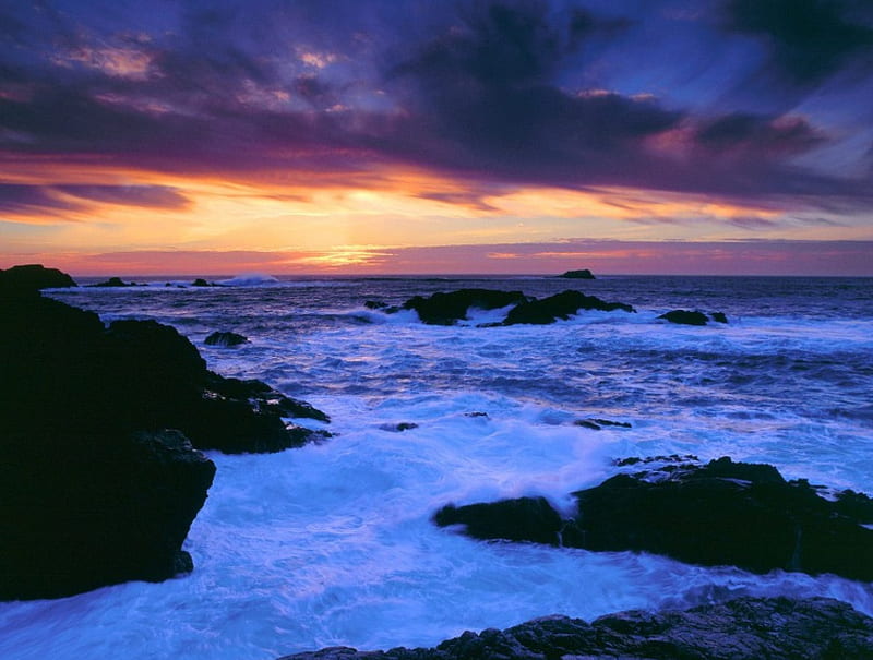 Untitled , alleluia mighty is our lord, waves on crashing on the shore, HD wallpaper