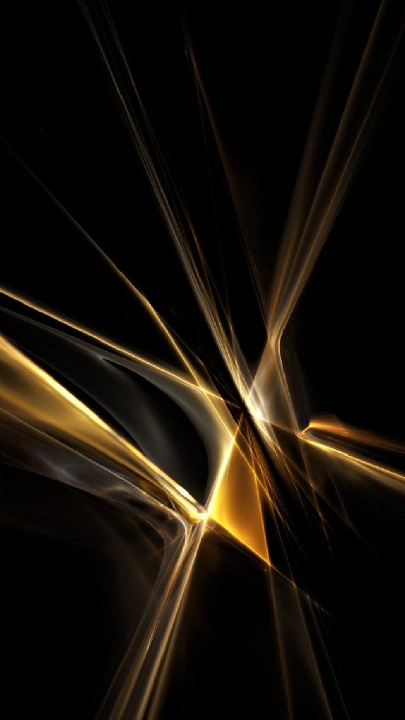 Gold, abstract, awesome, black, cool, golden, nice, HD phone wallpaper
