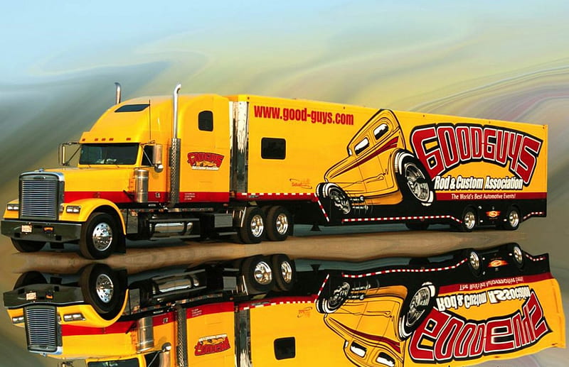Goodguys Truck And Trailer, trailer, goodguys, truck, semi, HD wallpaper