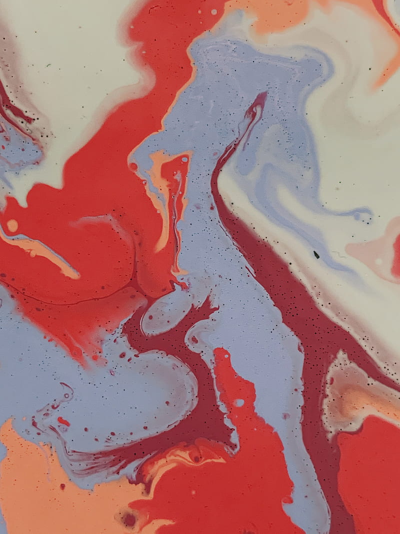Red White and Blue Abstract Painting, HD phone wallpaper