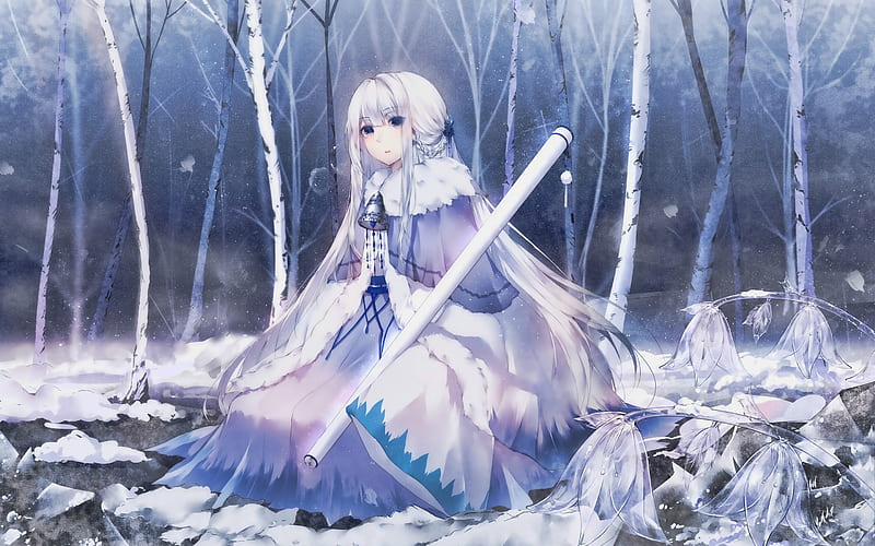 Marie Antoinette, winter, Fate Series, Fate Grand Order, Caster, TYPE-MOON, HD wallpaper