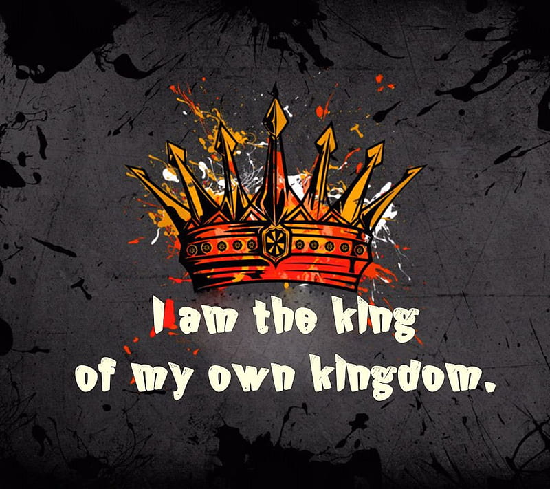 I Am King, cool, crown, kingdom, new, nice, own, saying, HD wallpaper