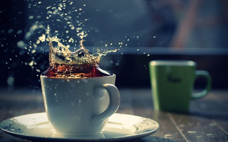 splash in a teacup-Fruit food, HD wallpaper