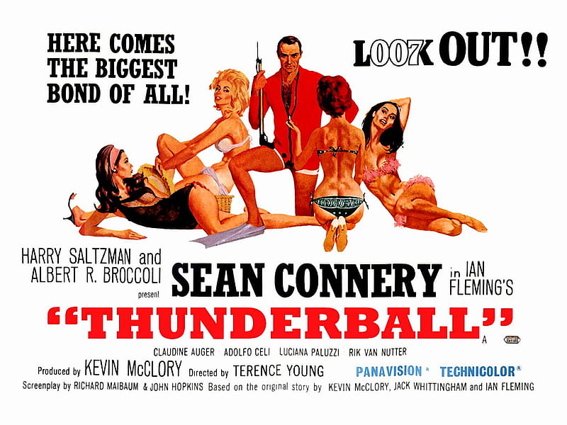 Thunderball, james bond, 007 - james bond - thnderball - classic - movies - action, HD wallpaper