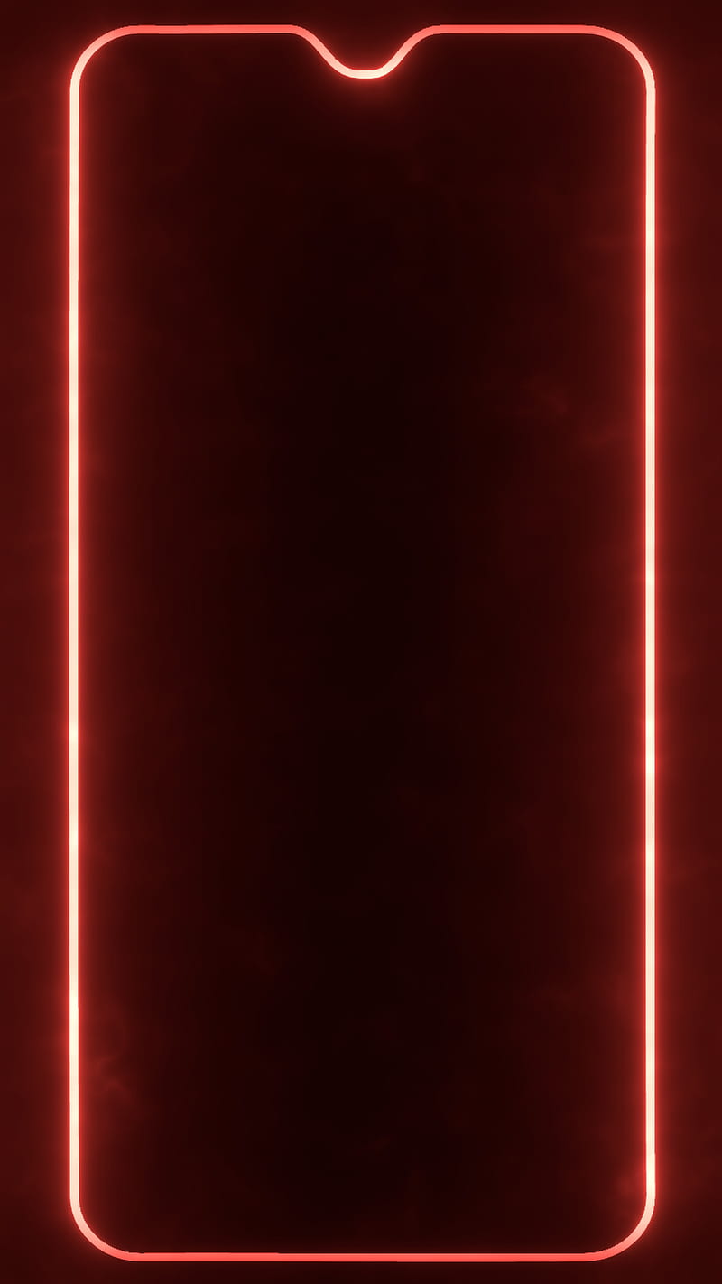 Fire OnePlus Frame, amoled, dark, frame, light, neon, notch, one plus 6, oneplus, samsung, smoke, HD phone wallpaper