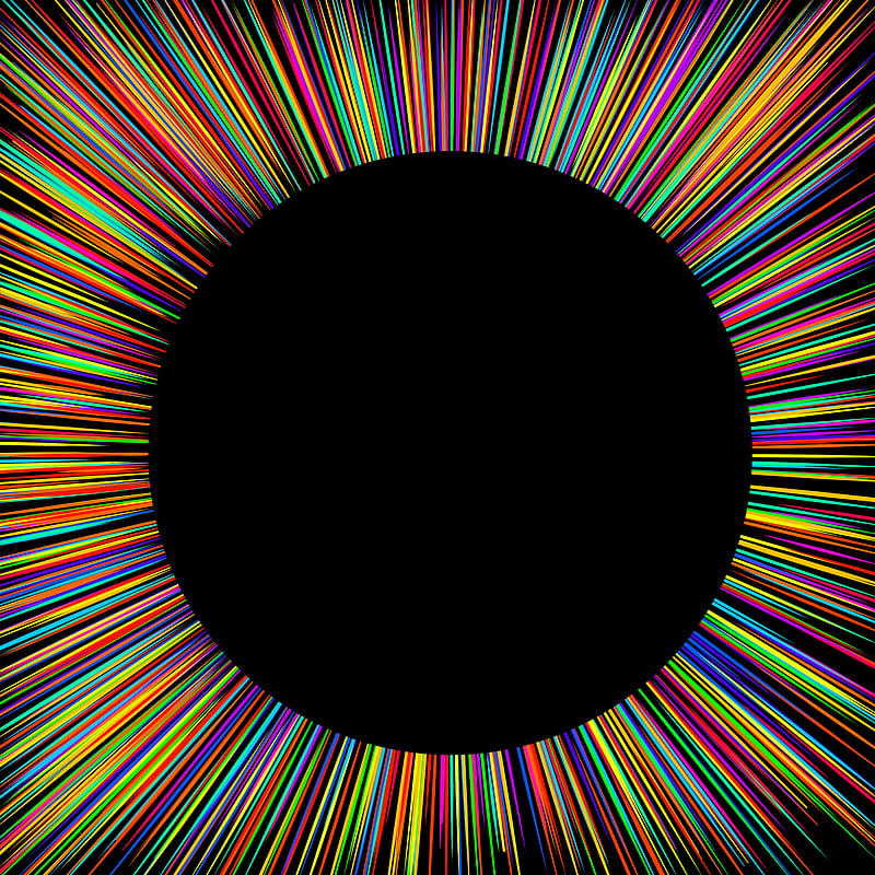 Void, black, galaxy, illusions, peace, rainbow, red, symbol, HD phone wallpaper