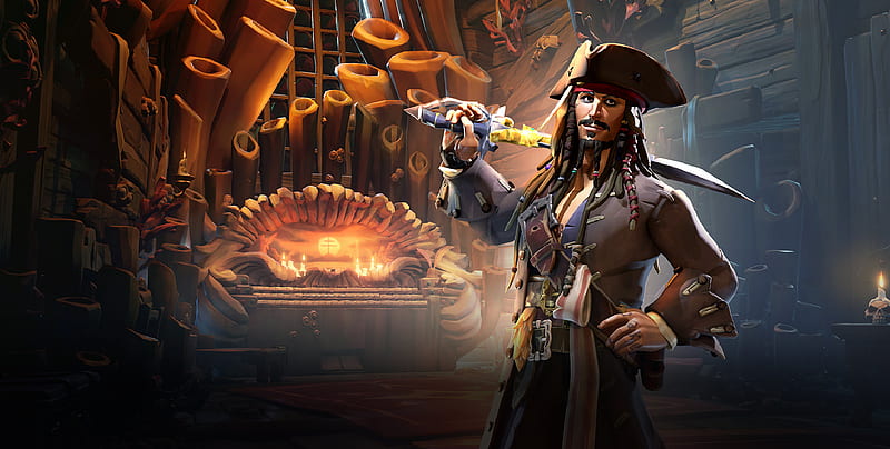 Jack Sparrow Sea of Thieves, HD wallpaper