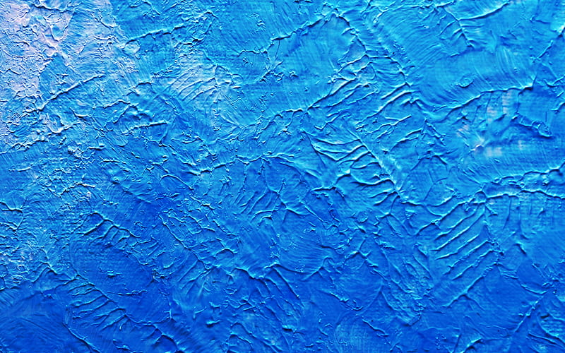 blue paint texture, paint blue background, wall texture, blue stone background, blue stone texture, HD wallpaper