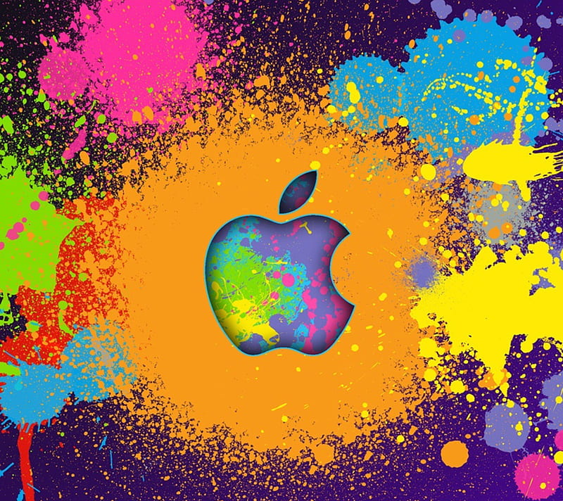 Apple, abstract, logo, HD wallpaper