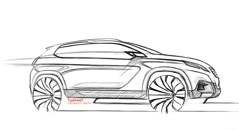 2012 Peugeot Urban Crossover Concept - Design Sketch , car, HD wallpaper