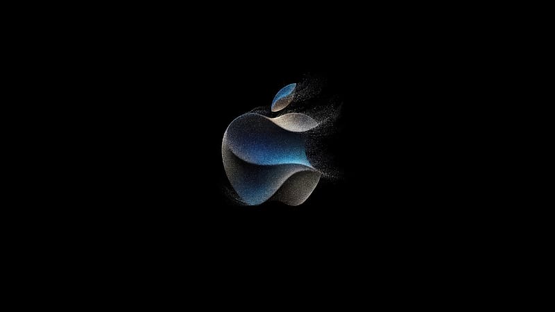 Apple Wonderlust, apple, computer, logo, dark, black, oled, HD wallpaper