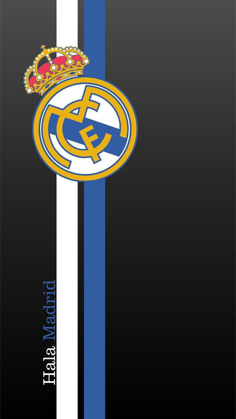 Real Madrid, hala madrid, logo, sport, team, HD phone wallpaper
