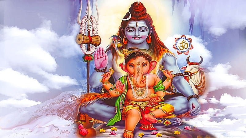 Lord Shiva, caring, loving, god, hinduism, HD wallpaper