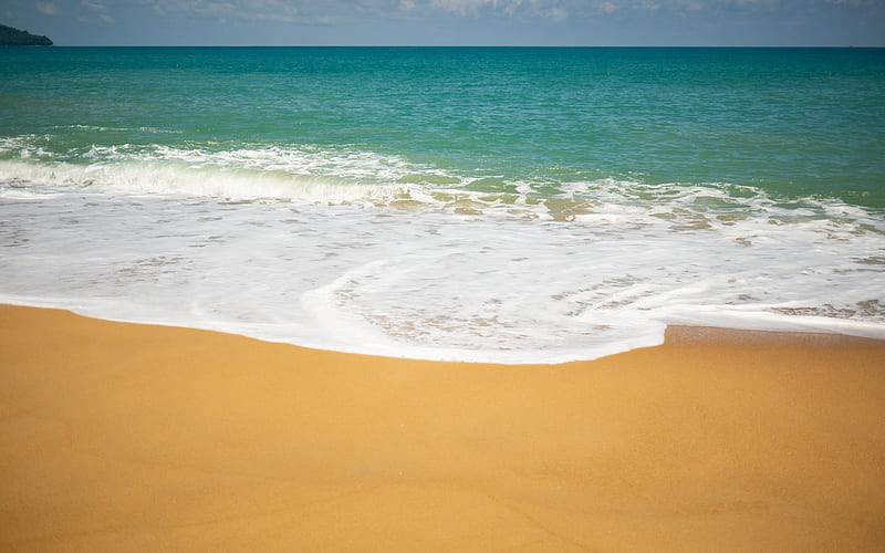 beach, ocean, Bali, Indonesia, tropical island, sea breeze, azure lagoon, HD wallpaper
