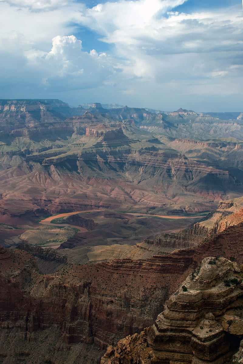 areal view of Grand Canyon, USA, HD phone wallpaper