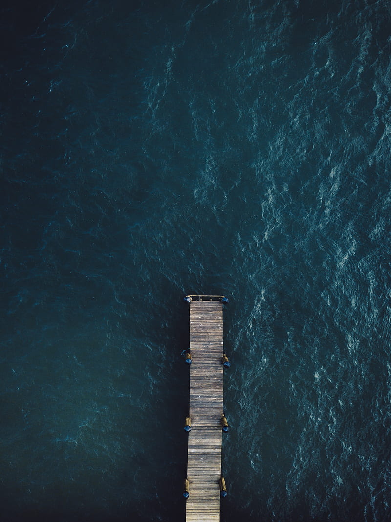 brown wooden bridge on body of water, HD phone wallpaper
