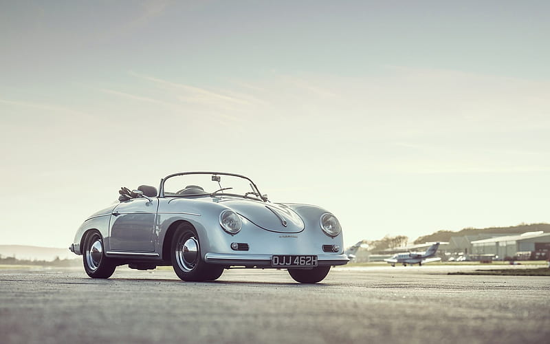 Porsche 356, vintage cars, classic cars, convertible Porsche, HD wallpaper