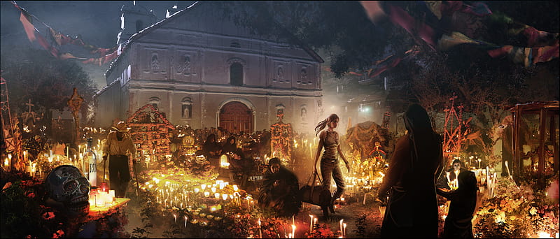 Shadow Of The Tomb Raider Concept Art , shadow-of-the-tomb-raider, tomb-raider, games, 2018-games, lara-croft, HD wallpaper