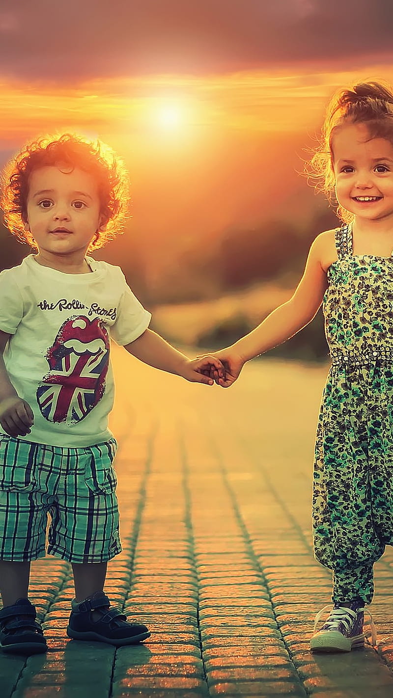 Cute Siblings, portrait, happy, children, cute siblings, HD phone wallpaper  | Peakpx