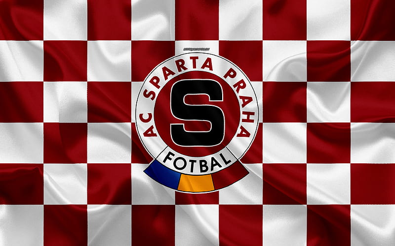 Download wallpapers SK Slavia Praha, 4k, geometric art, logo