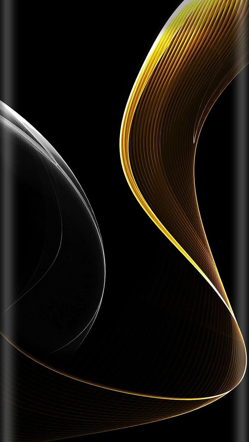 Abstract, beauty, edge style, gold, s7, silver, HD phone wallpaper