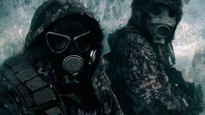Soldiers, guerra, death, radiation, toxins, assault, guns, toxin, rifle, masks, with, mask, gas, HD wallpaper