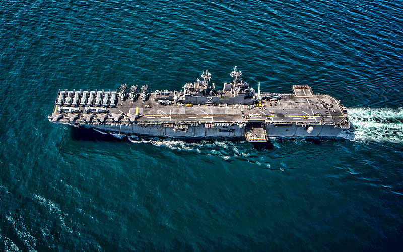 USS Essex, L-2 assault ships, United States Navy, US army, battleship, US Navy, Wasp-class, USS Essex L-2, HD wallpaper