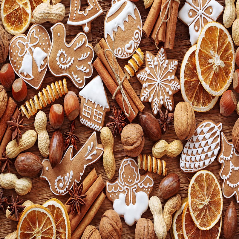 cookies n nuts, bonito, cute, look, nice, HD phone wallpaper